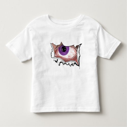 Scary Purple Eyeball for Halloween Toddler T_shirt