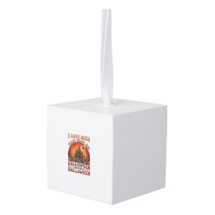 Scary Ready Halloween Haunted Castle Witch Pumpkin Cube Ornament