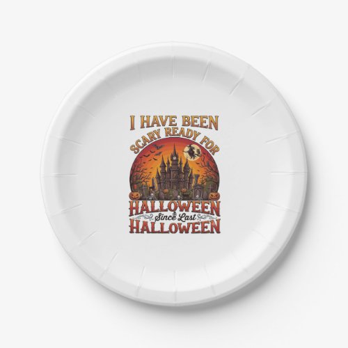 Scary Ready Halloween Haunted Castle Witch Pumpkin Paper Plates