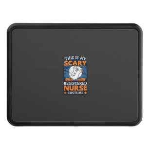Scary Registered Nurse Costume Ghost Pumpkins Hall Hitch Cover