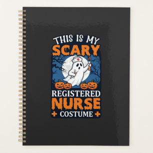 Scary Registered Nurse Costume Ghost Pumpkins Hall Planner