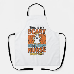 Scary Registered Nurse Costume Halloween Design_1 Apron