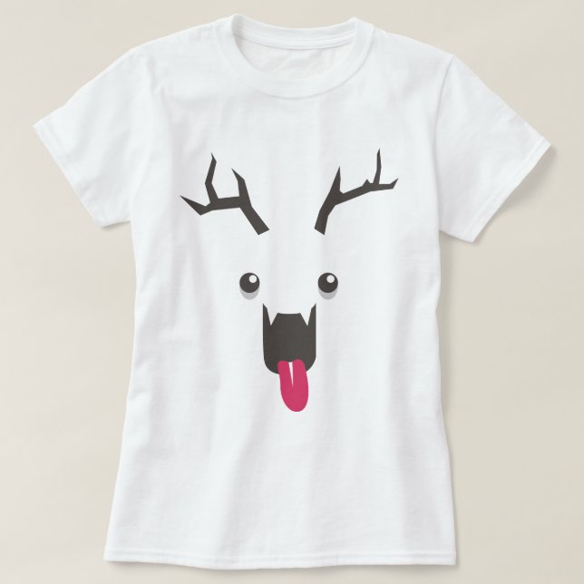 Scary Reindeer T-Shirt (Design Front)