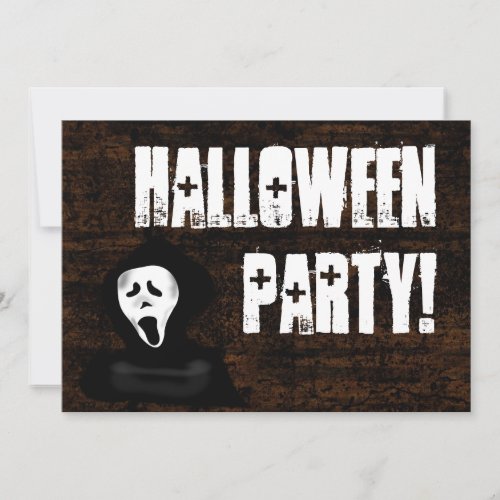 Scary Scream Halloween Party Invitation