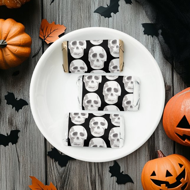 Scary Scull Black & White Pattern|Happy Halloween Hershey's Miniatures (Creator Uploaded)