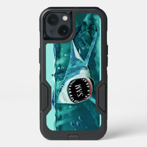 Scary Shark custom name phone cases