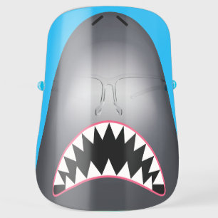 Scary Shark Face Face Shield