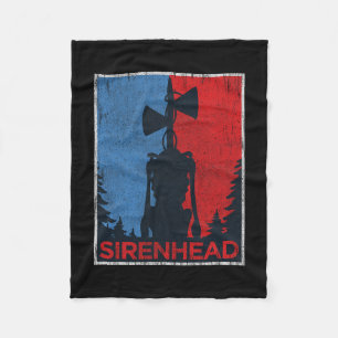 Scary Siren Head Meme Gamer Kids Boys Girls Xmas G Fleece Blanket