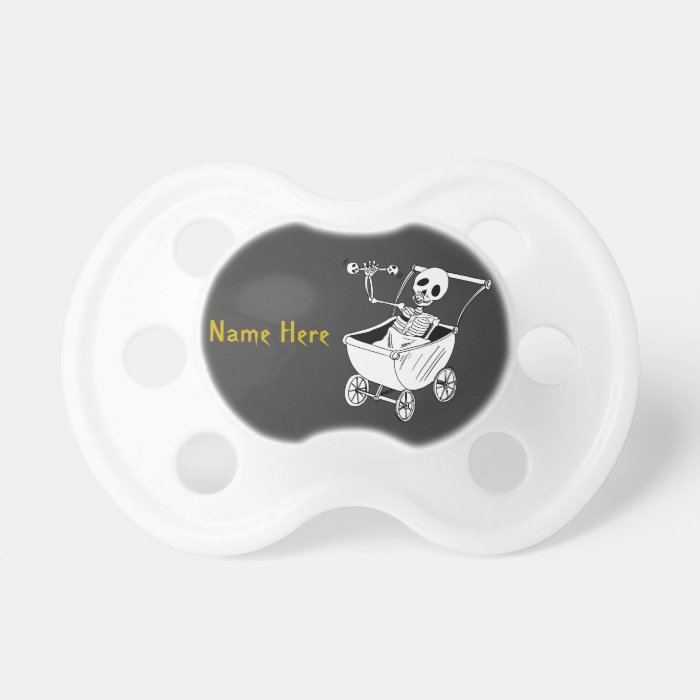 Scary Skeleton Baby Shower Pacifiers