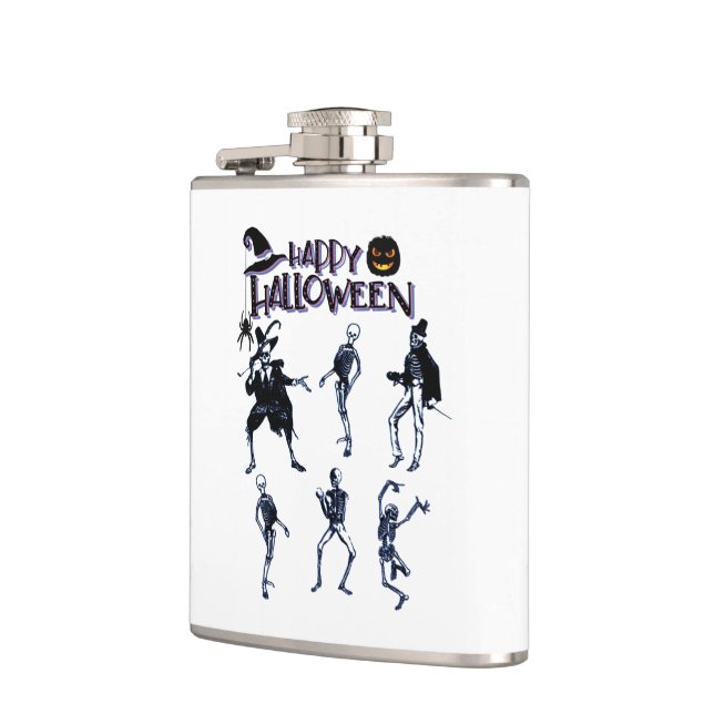 Scary Skeletons Party Flask (Left)