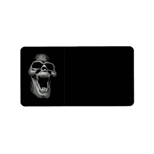 Scary Skull Address Label