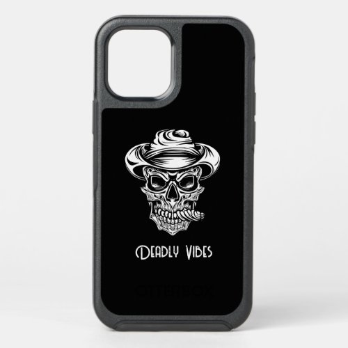 Scary Skull Deadly Vibes Halloween OtterBox Symmetry iPhone 12 Pro Case