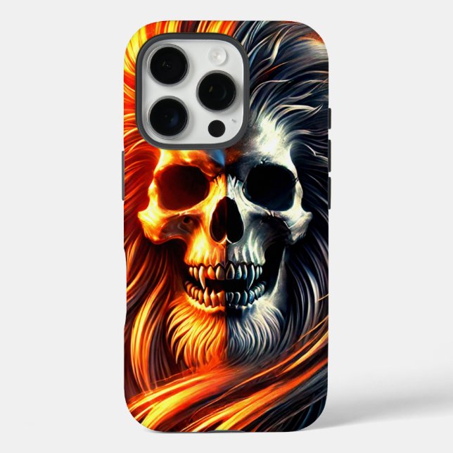 Scary Skull Design Phone Case (Back)