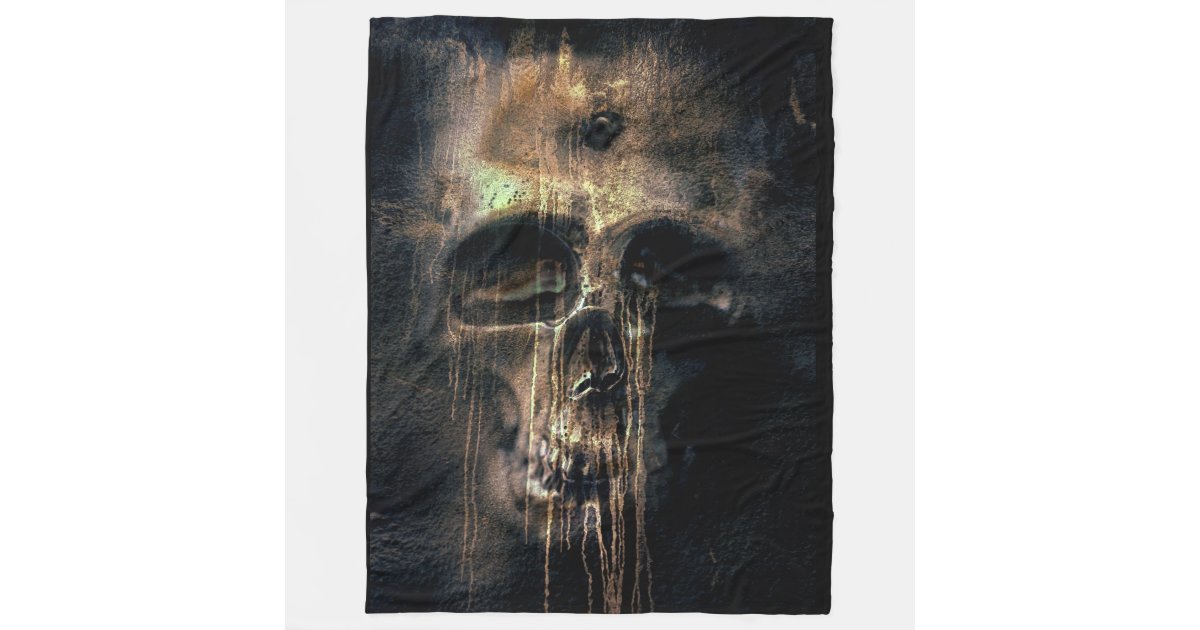 SCARY SKULL FLEECE BLANKET