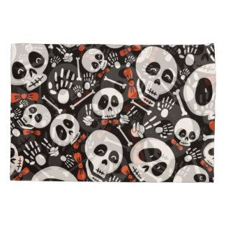 Scary Skull Halloween Pattern Pillow Case