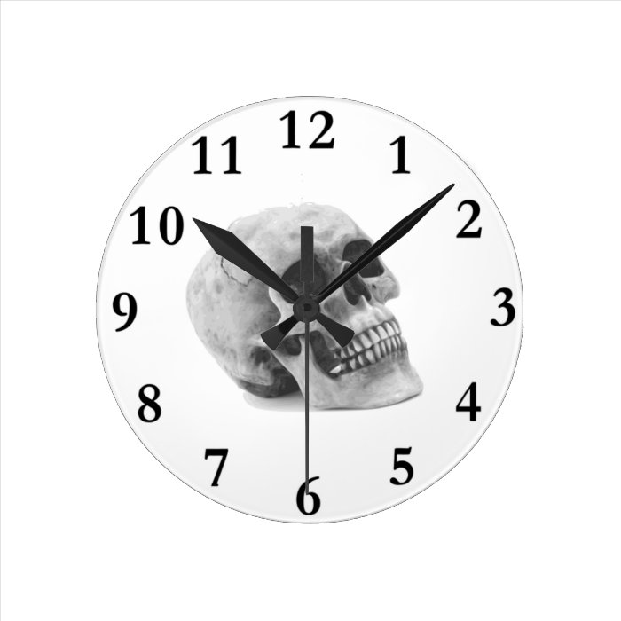 Scary Skull Halloween Theme Wall Clock