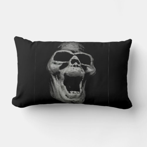 Scary Skull Lumbar Pillow