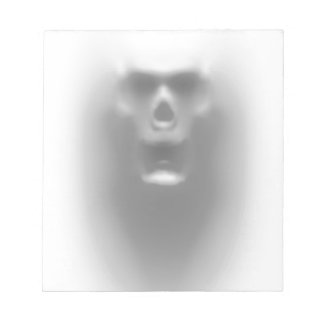 scary skull notepad