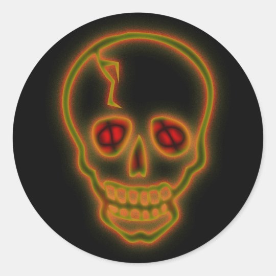 Scary Skull Sticker
