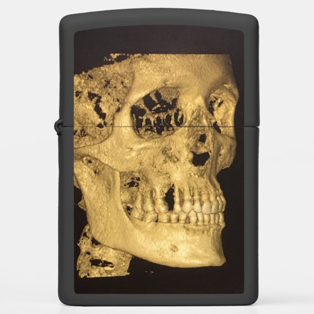 Scary Skull Zippo Lighter (Front)