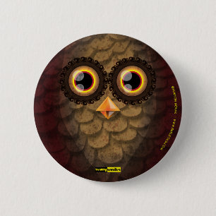 Scary Smiles - The Owl Pinback Button
