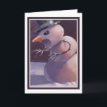 Scary Snowman Christmas Card<br><div class="desc">'Have a Very Merry Scary Christmas' is the sentiment here. Or you can change that to your own offbeat holiday wish. From the original art of Mick Reasor.</div>