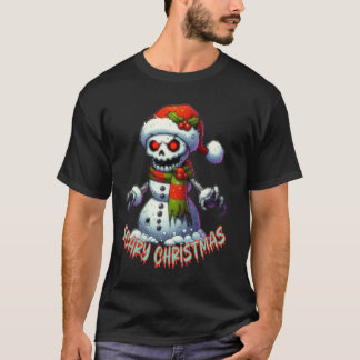 scary snowman,scary noel T-Shirt
