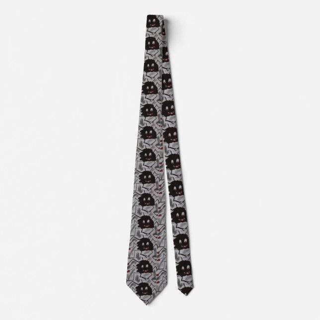 Scary Spider Neck Tie (Front)
