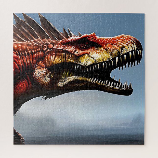 Scary Spinosaurus Dinosaur, Jigsaw Puzzle (Vertical)