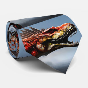 Scary Spinosaurus Dinosaur, Neck Tie