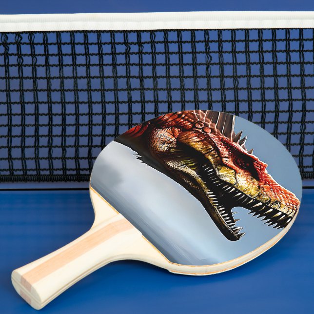 Scary Spinosaurus Dinosaur, Ping Pong Paddle (Insitu)