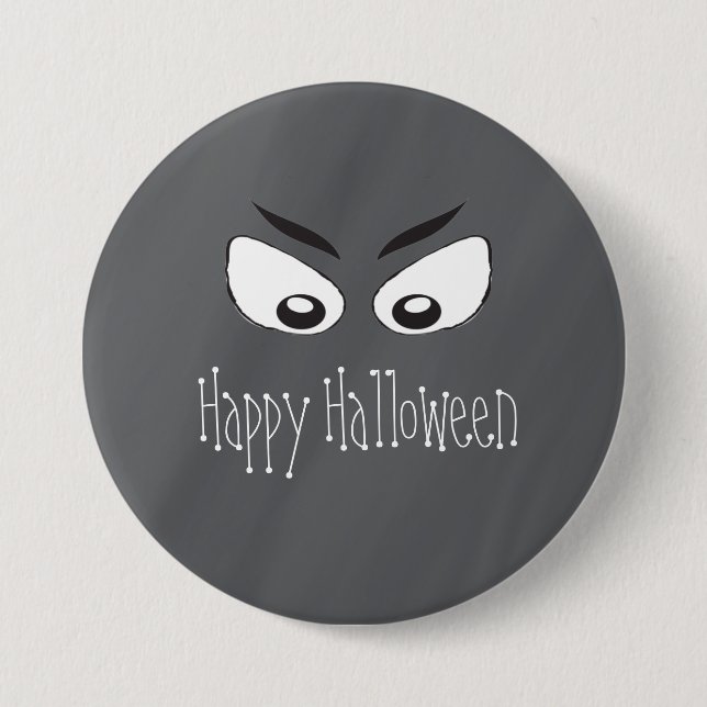Scary Spooky Eyes Button (Front)
