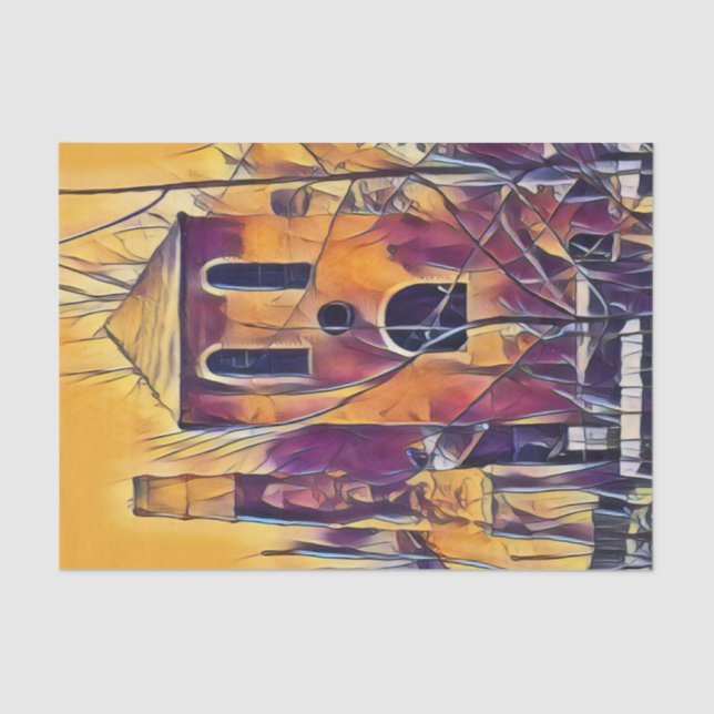 SCARY SPOOKY HALLOWEEN FUN TISSUE PAPER (Front)