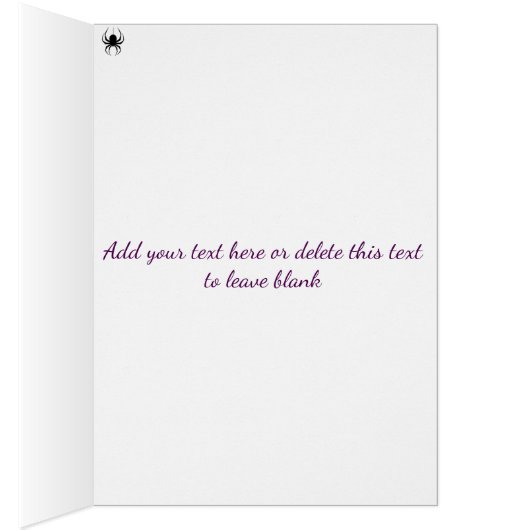 Scary Spooky Halloween Greeting Card (Inside (Right))