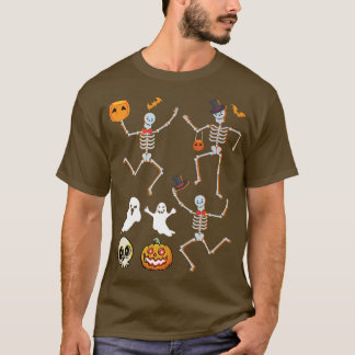 Scary spooky Halloween pumpkin witches women men  T-Shirt