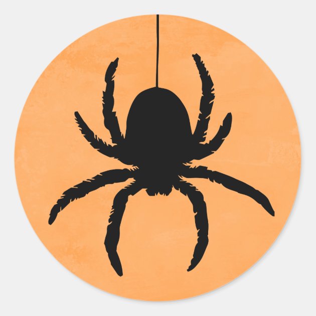 Scary Spooky Halloween Spider Favor Stickers