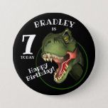 Scary T-rex Dinosaur Kids Age Button at Zazzle