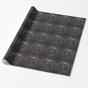 Scary Tarantula Spider Arachnophobia Wrapping Paper