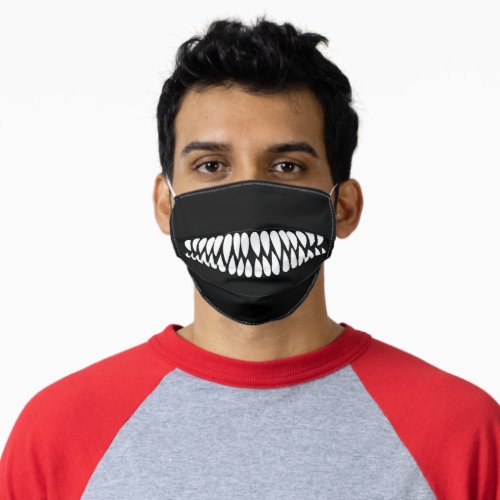 Scary Teeth Monster fangs Adult Cloth Face Mask