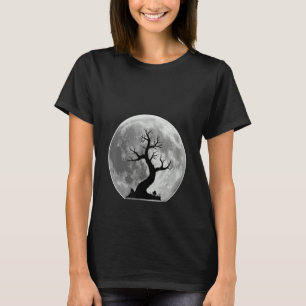 Scary tree in the Moon Halloween Costumes T-Shirt