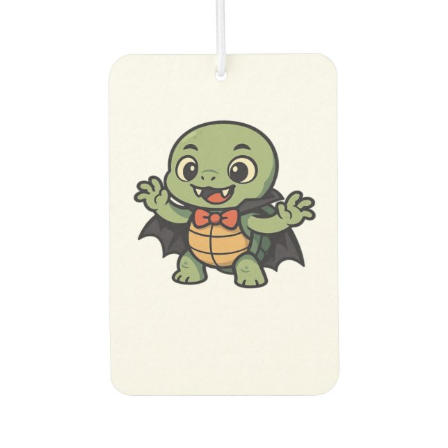 Scary turtle vampire Halloween Oversized T-Shirt Air Freshener (Front)