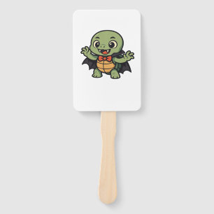 Scary turtle vampire Halloween Oversized T-Shirt Hand Fan