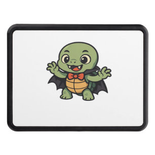 Scary turtle vampire Halloween Oversized T-Shirt Hitch Cover