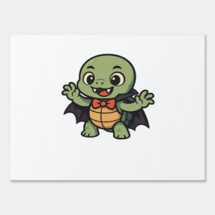 Scary turtle vampire Halloween Oversized T-Shirt Sign
