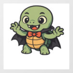 Scary turtle vampire Halloween Oversized T-Shirt Wall Decal