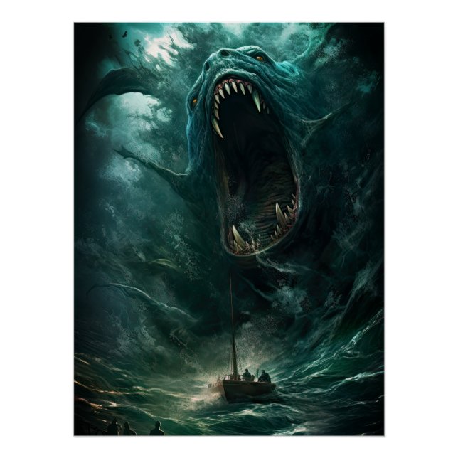 Scary Under the Sea Siren Mermaid Creature Poster (Front)