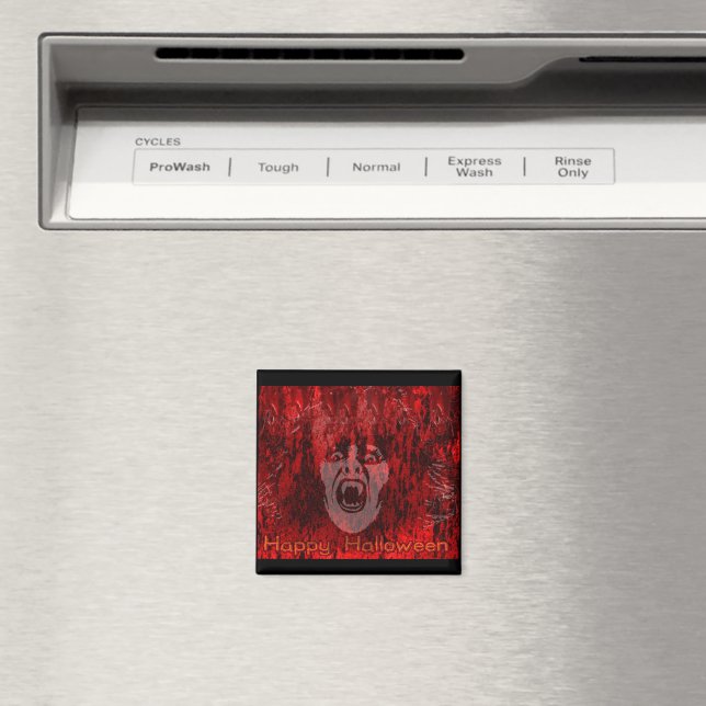 Scary Vampire Lady in Blood Magnet (In Situ (Dishwasher))