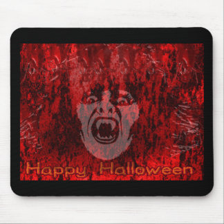Scary Vampire Lady in Blood Mousepad