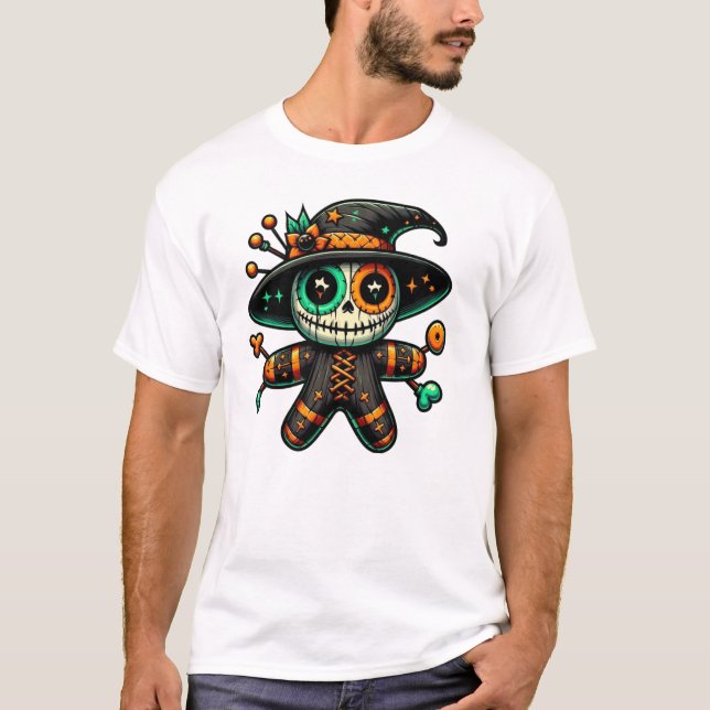 Scary Voodoo Doll Magic T-Shirt (Front)