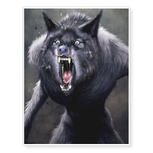 scary werewolf temporary tattoos
